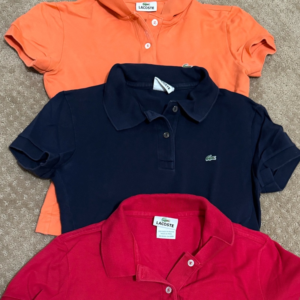Lacoste polo shirts for women bundle